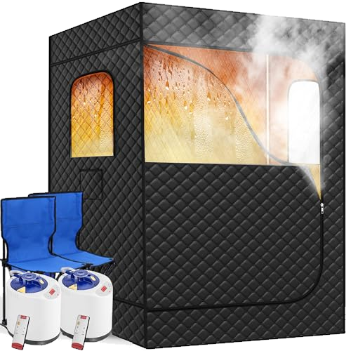 Tehanld 2 Person Portable Steam Sauna for Home